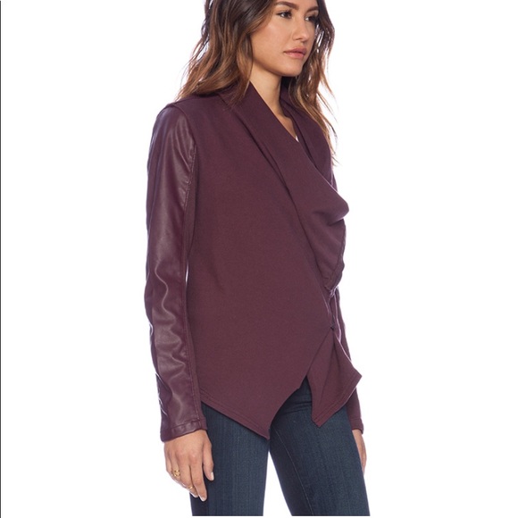 NWT BLANKNYC Drape Jacket in Oxblood size S - Picture 3 of 7